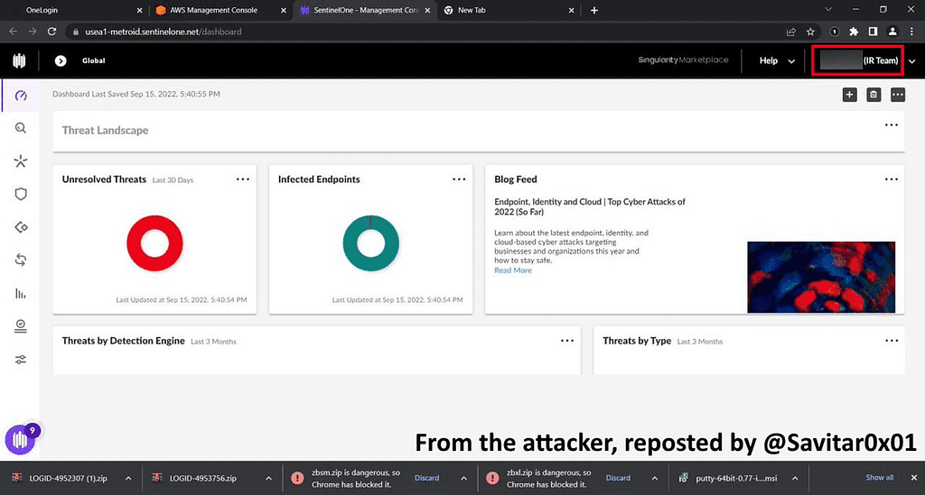The attacker appears to have compromised an Uber IR team member's account