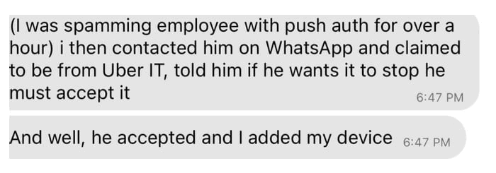 Details from the Uber hacker